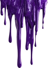 Abstract Purple Glossy Paint Dripping Liquid Texture Background Studio Shot