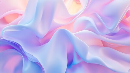 Obraz premium Abstract pastel fabric folds