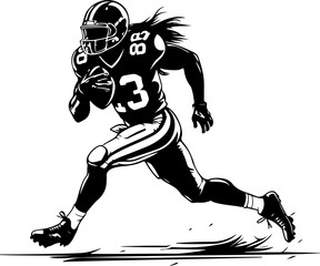 Obraz premium Fearless on the Field: Women Who BallGridiron Queen: Breaking Barriers with Every Yard Power Play: She Runs the Game