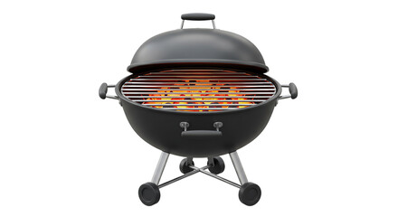 Charcoal Grill Ready for BBQ - Stock Image