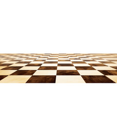 Chessboard isolated on a transparent background