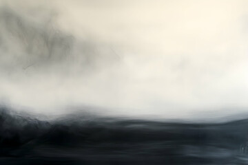 Fototapeta premium A misty grayscale landscape, blurred and ethereal.