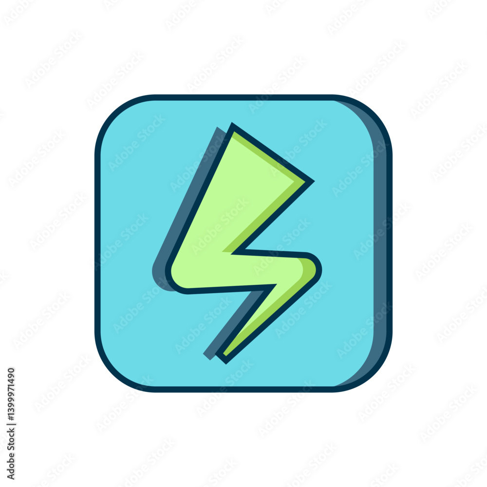 Poster filled outline lightning bolt icon isolated on white background. flash sign. charge flash icon. thun