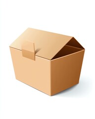 a fast food combo box clipart, meal deal icon, infographic style, soft palette, isolated on white background