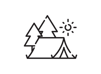set icon of Travel Holiday Camping