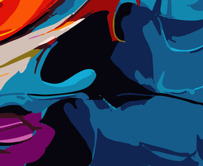 Naklejka premium Abstract Web Banners with Vivid Color Combinations and Flowing Lines. Multicolor Abstract Web Banners for E-commerce, Blogs, and Landing Pages. Abstract Banner Designs in Bold Colors for Website Head