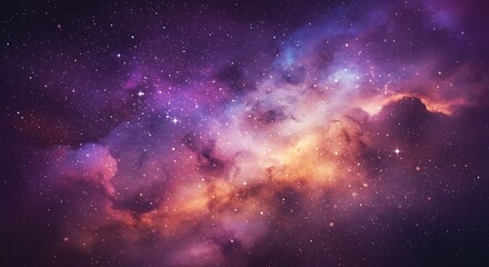 Naklejka premium Cosmic Bloom AI Generated