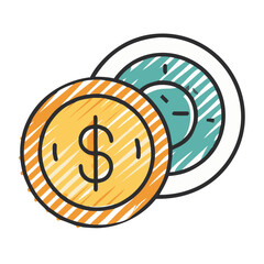 cryptocurrency icon, cryptocurrency vector illustration-simple illustration of cryptocurrency, perfect for cryptocurrency logos and icons