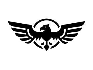 Obraz premium for eagle logo vector design 