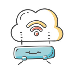 wan icon, wan vector illustration-simple illustration of wan, perfect for wan logos and icons