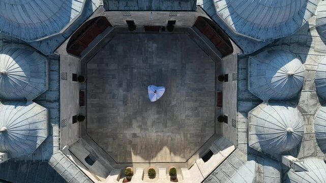 Sufi Whirling Dervish Drone Video, Fatih Istanbul, Turkiye (Turkey)