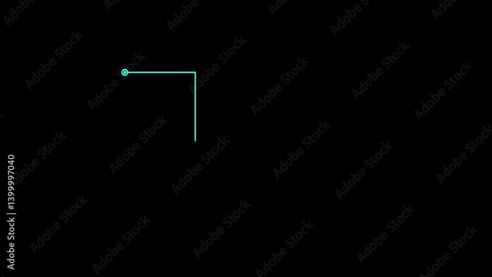 Aufkleber digital technology elements. hitech style tech hud element.animation of hud elements.animation of ca