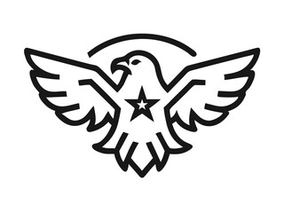Obraz premium for eagle logo vector design 