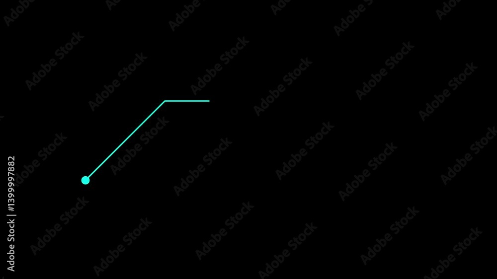 Aufkleber digital technology elements. hitech style tech hud element.animation of hud elements.animation of ca