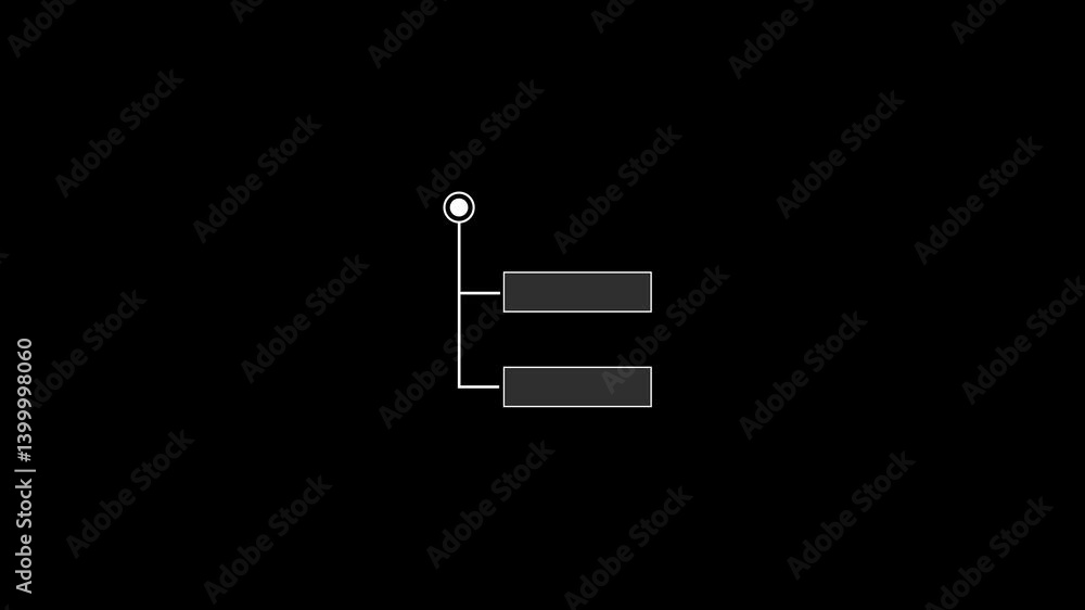 Aufkleber digital technology elements. hitech style tech hud element.animation of hud elements.animation of ca