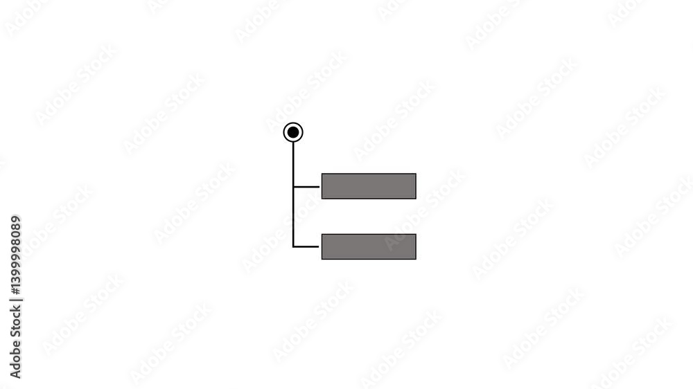 Aufkleber digital technology elements. hitech style tech hud element.animation of hud elements.animation of ca