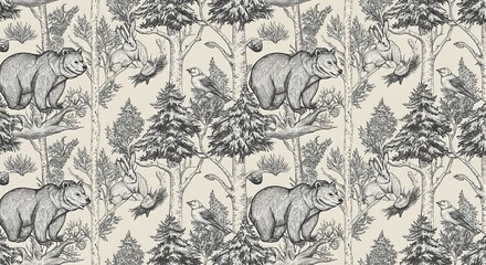Whispers of the Woodland: A Monochrome Tapestry AI Generated