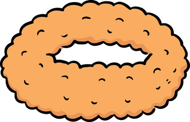 Illustration of fried onion
