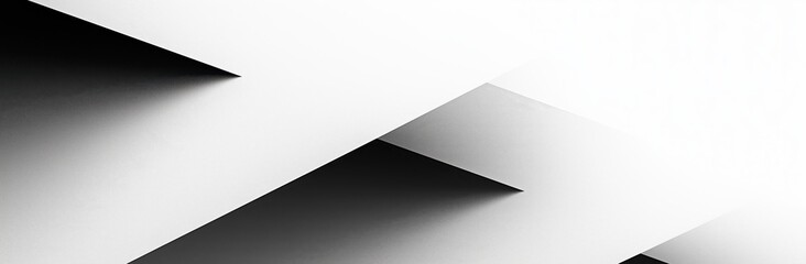 Striking Monochrome Geometric Shapes Creating Dramatic Shadows and Light Play