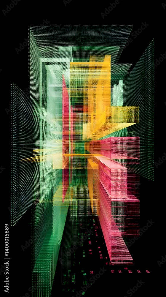 Poster Visualization of LLM scalability with dynamic machine learning nodes expanding across a data network, digital layers of AI architecture, high-resolution data flow graphics, technological precision