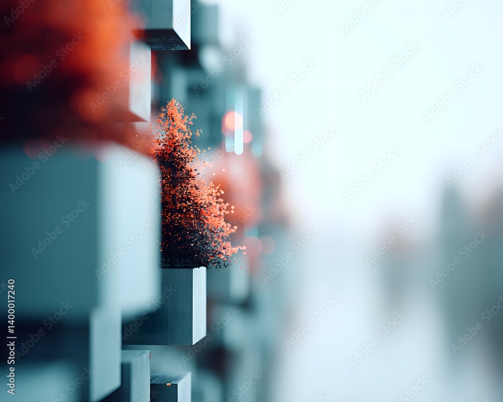 Poster scalable ai environment with digital layers stacking infinitely, machine learning infrastructure pow