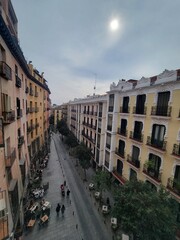 walking around Madrid in Spain 