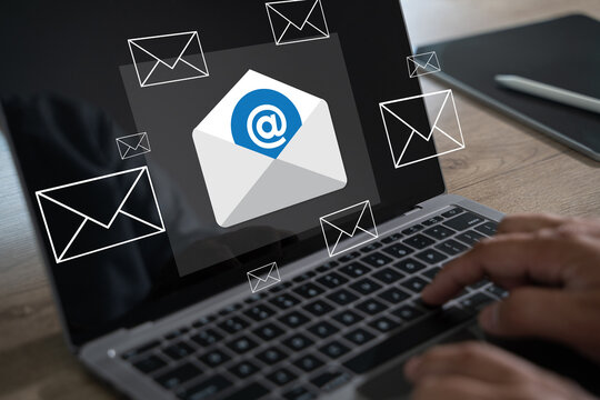 business communication contact mail write text message email from computer