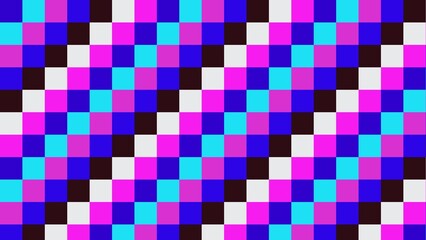 Colorful pixelated grid pattern