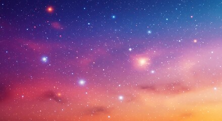 Obraz premium Cosmic Dawn's Embrace AI Generated