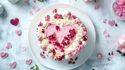 strawberry cake on a plate