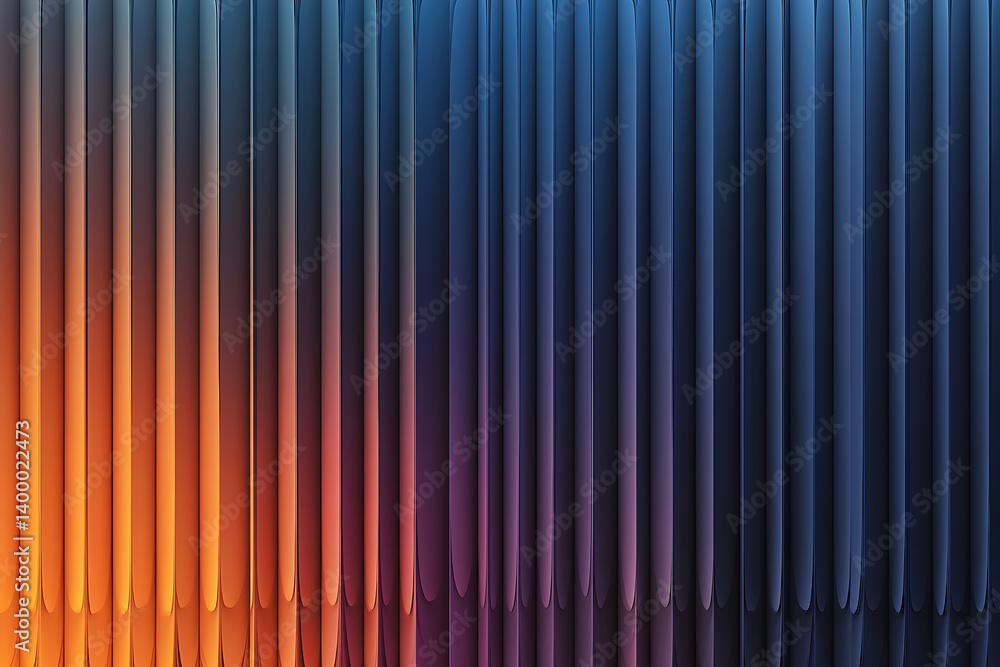 Poster a vibrant abstract design with vertical gradient lines.