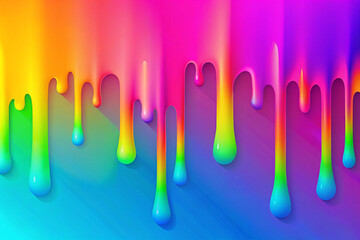 Fototapeta premium Gradient with Melting Effect – Drippy shapes with smooth color transitions