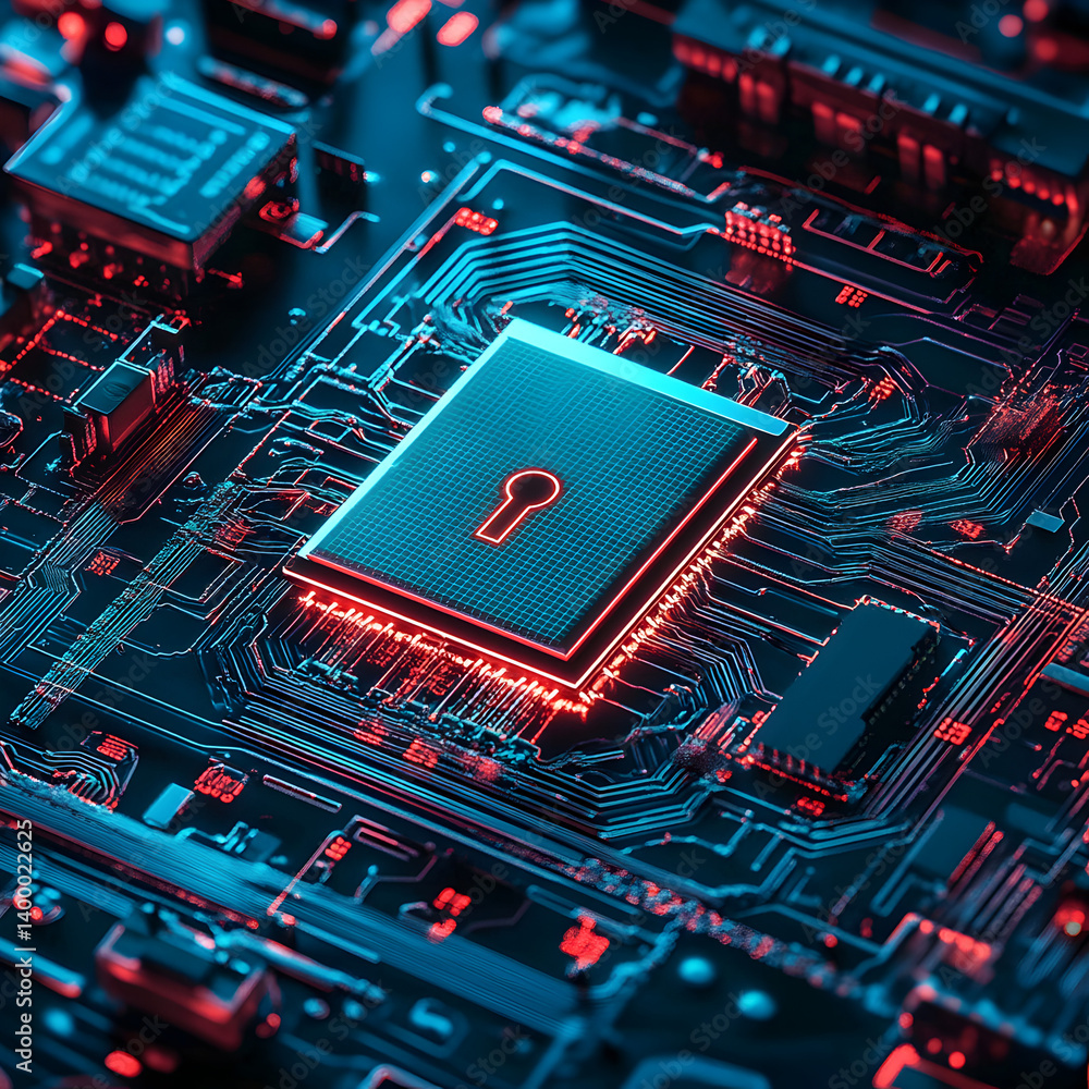 Poster enhancing business hardware security progress in technology design digital environment visual insigh