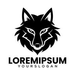 Wolf Silhouette Logo Fox Black Logo For Business