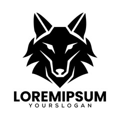 Wolf Silhouette Logo Fox Black Logo For Business