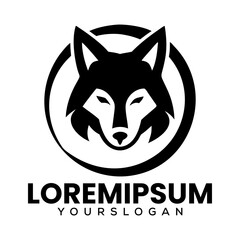 Wolf Silhouette Logo Fox Black Logo For Business