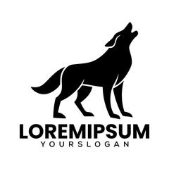 Wolf Silhouette Logo Fox Black Logo For Business