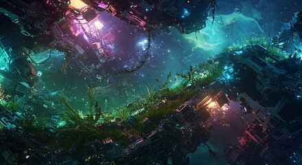 Celestial Bloom AI Generated