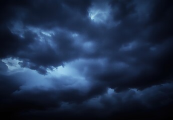 Dramatic Dark Clouds Gathering Under An Ominous Sky Evoking A Sense of Foreboding