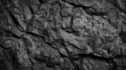 Dark Textured Rock Surface with Intricate Patterns Revealing Nature's Raw Beauty