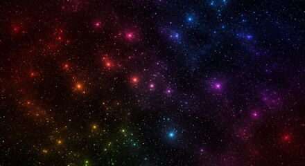 Fototapeta premium Chromatic Cosmos AI Generated