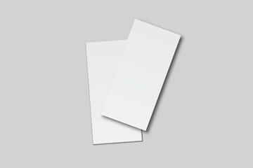 A4 Bifold Blank Mockup, Open Leaflet template .Blank paper cover for  pamphlet, catalog, flyer, notecards, note paper, greeting card, wedding invitation, gift card, postcard, flier, brochure or letter
