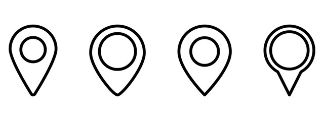 Location pin icons.Location pin icon collection