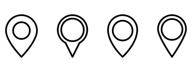 Location pin icons.Location pin icon collection