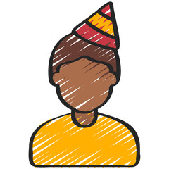 Party Man Avatar Icon