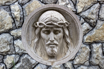 Jesus Christ under the weight of the cross. The suffering and death of God	
