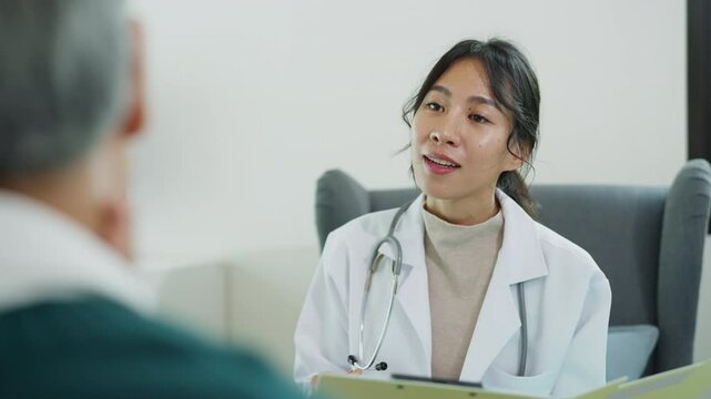 The warmth of healthcare through images showcasing doctors, nurses, and caregivers guiding seniors through consultations and ongoing medical conversations for better wellness.