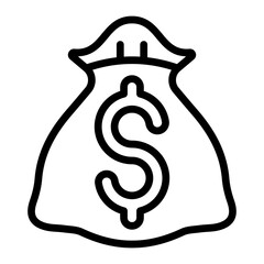 Budget Vector Line Icon Design