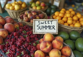 Sweet Summer Fruit Market Display