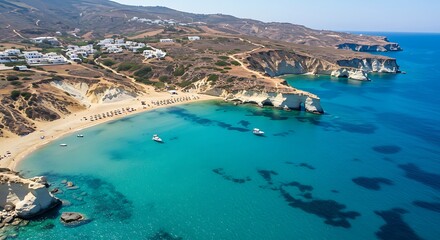 Obraz premium Aegean Embrace AI Generated